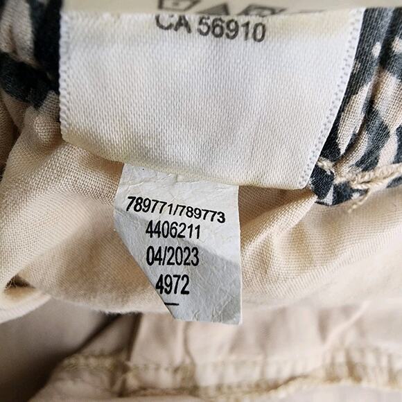 Mauricess Womens Tapered High Rise Belted Chino Ankle Pant Size 2X Khaki Beige - Picture 13 of 13